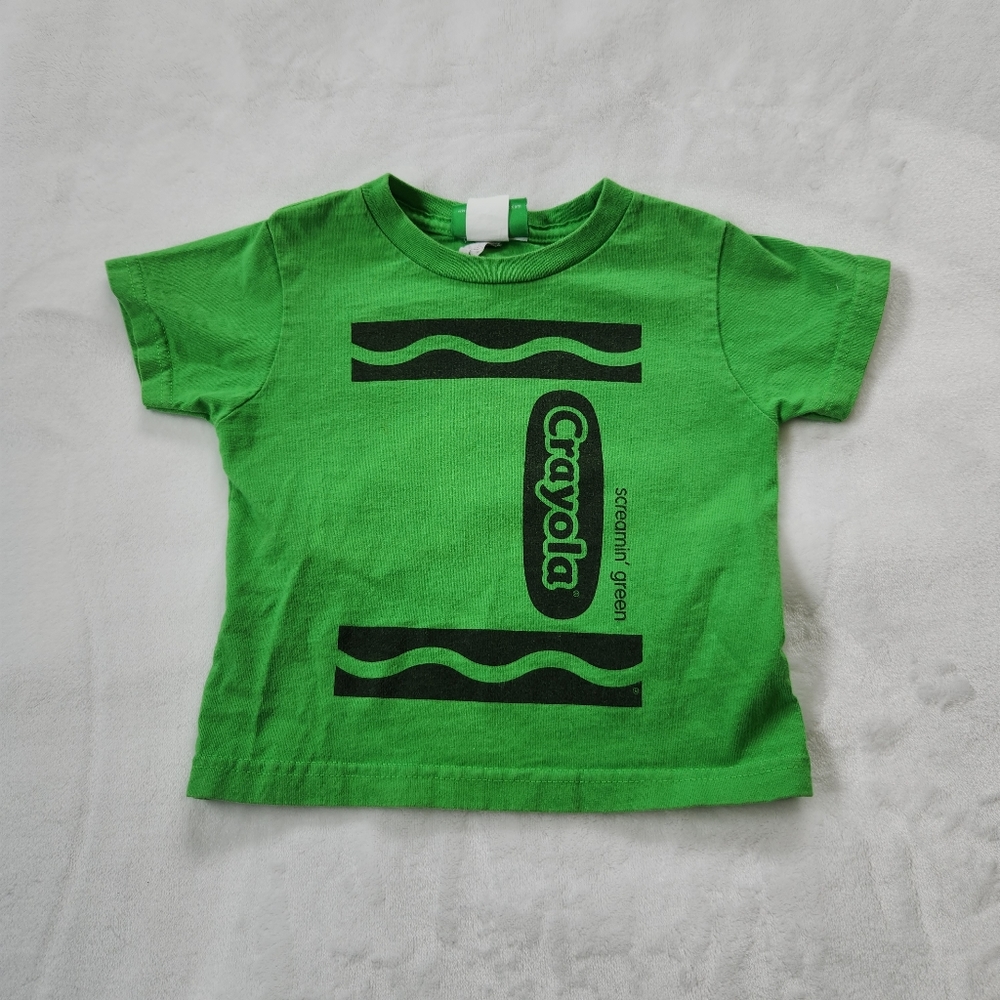 Crayola Green Crayon T Shirt 2-3 T